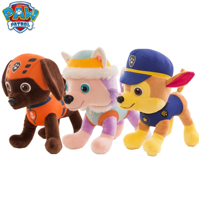 

2019 Paw Patrol toy Stuffed Plush Toy Doll soft Everest Skye Patrulla Canina Action Anime figure Toys For Children Best Gift