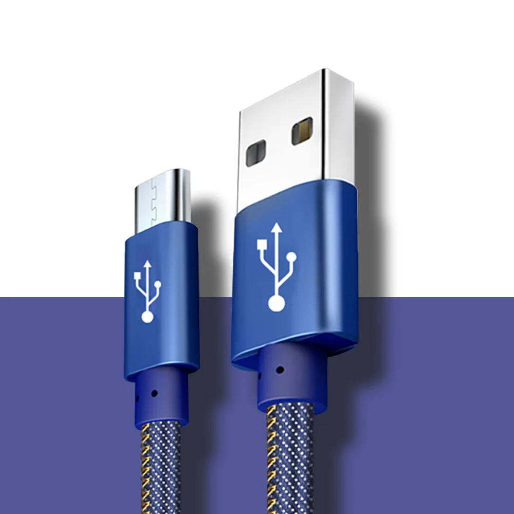 

Micro USB Charging Cable Sync Data Cables for Samsung S6 Huawei Xiaomi Redmi Note 4X 4 Fast Charge Nylon Long Charger Line 1M 2M