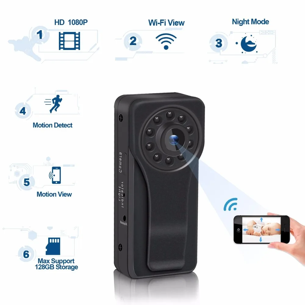 

New Mini Wifi Camera 1080P Full HD Secret Camera Night Vision Mini DV DVR Motion Detection Small Camera Espia Smart 1080P Camera