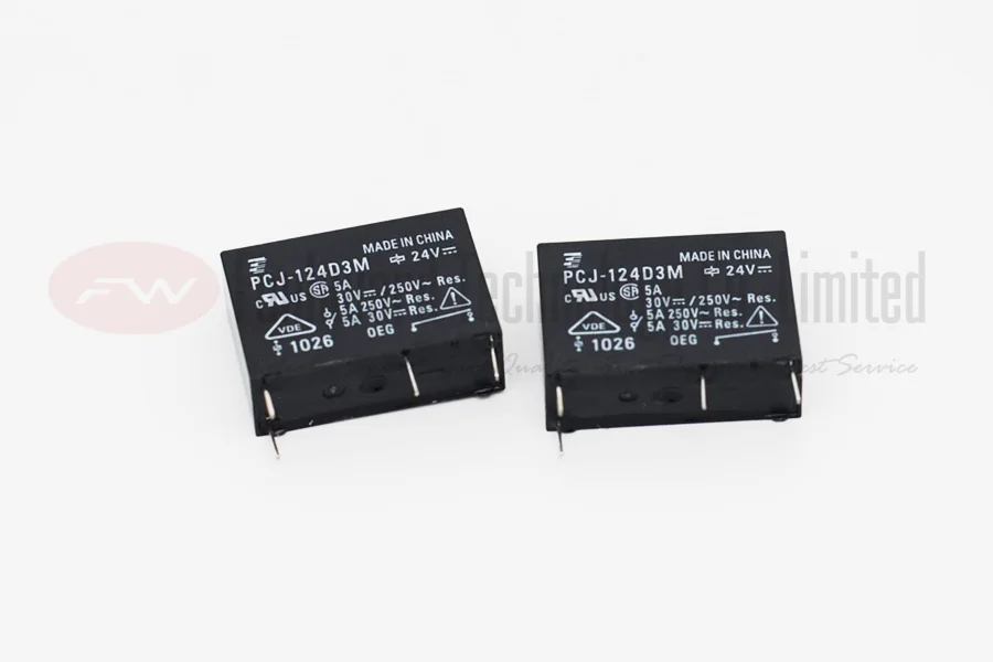 

PCJ-124D3M PCB Power Relay 5A 250VAC 4 Pins