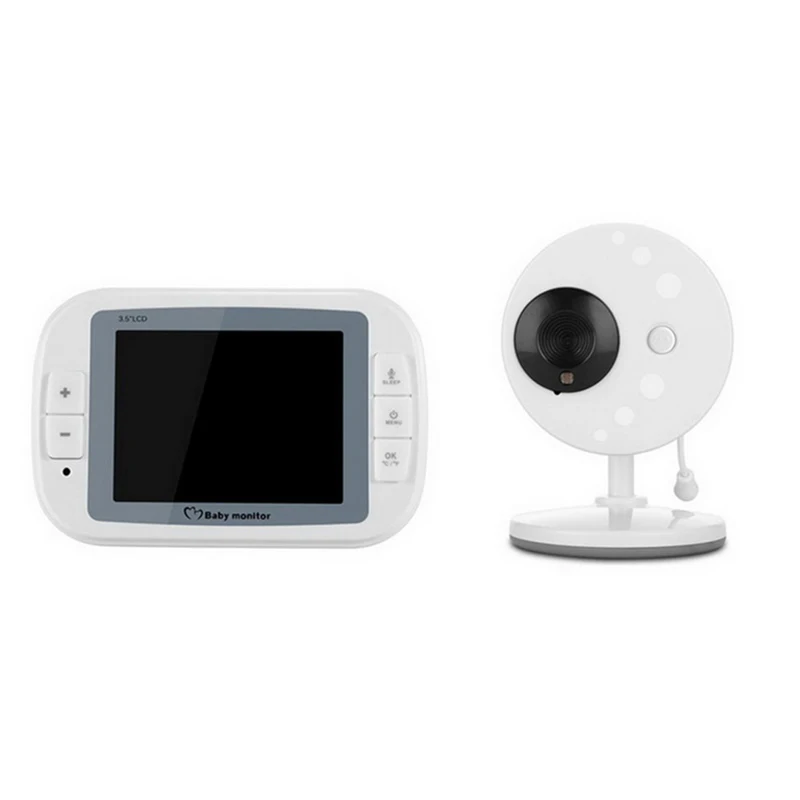 

Shujin 3.5 Inch Wireless Baby Sleeping Monitor Nanny Security Camera Night Vision Temperature Monitoring Audio Baby Monitor
