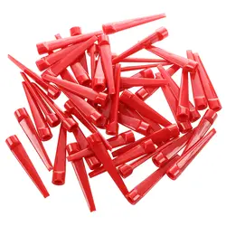 50 шт. пластиковые метки для мяча в гольфе футболки (красный)