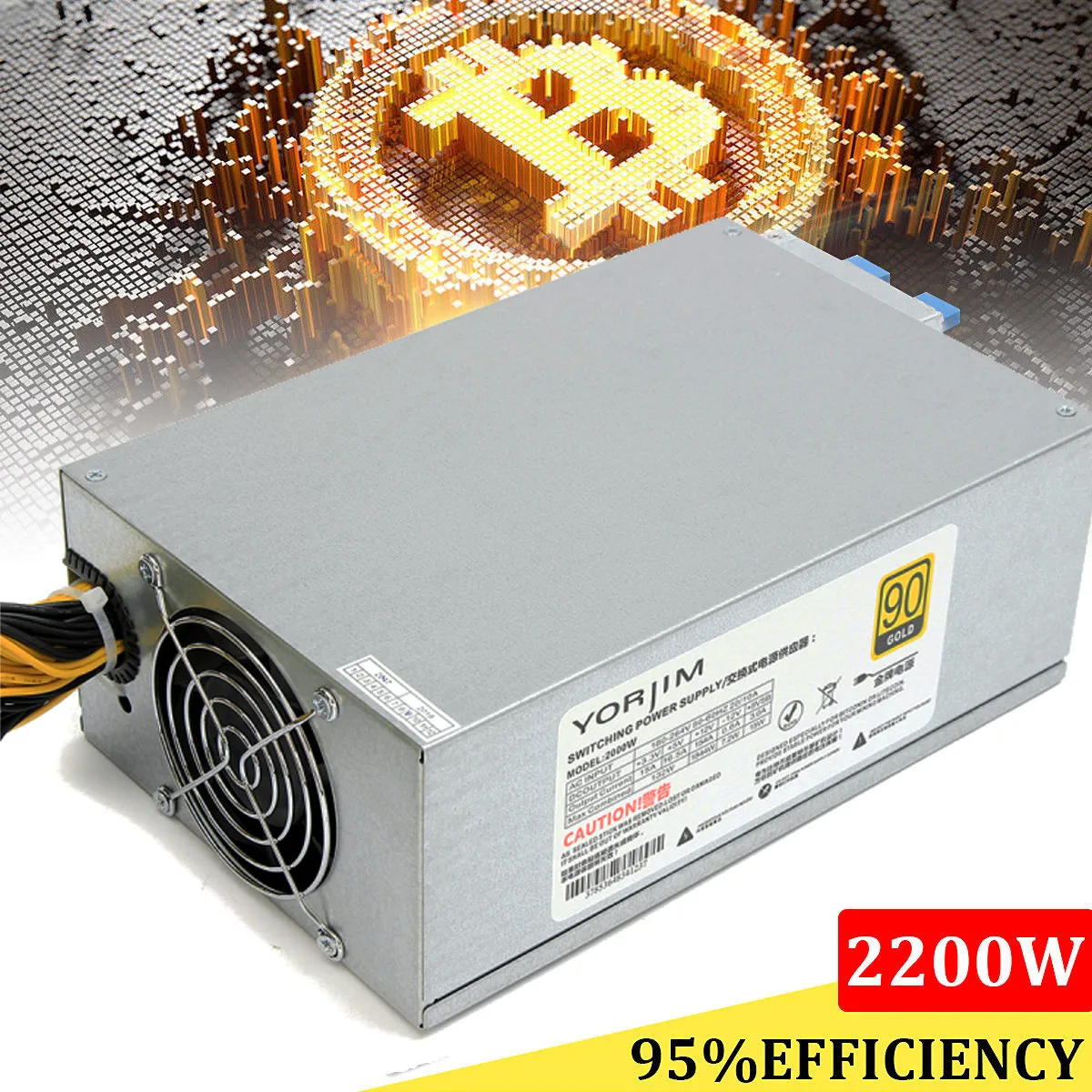 

2200W Special Power Supply For ATX Mining Machine Support 8 Pieces Graphics Card High Quality ATX Computer Power Supply For BTC