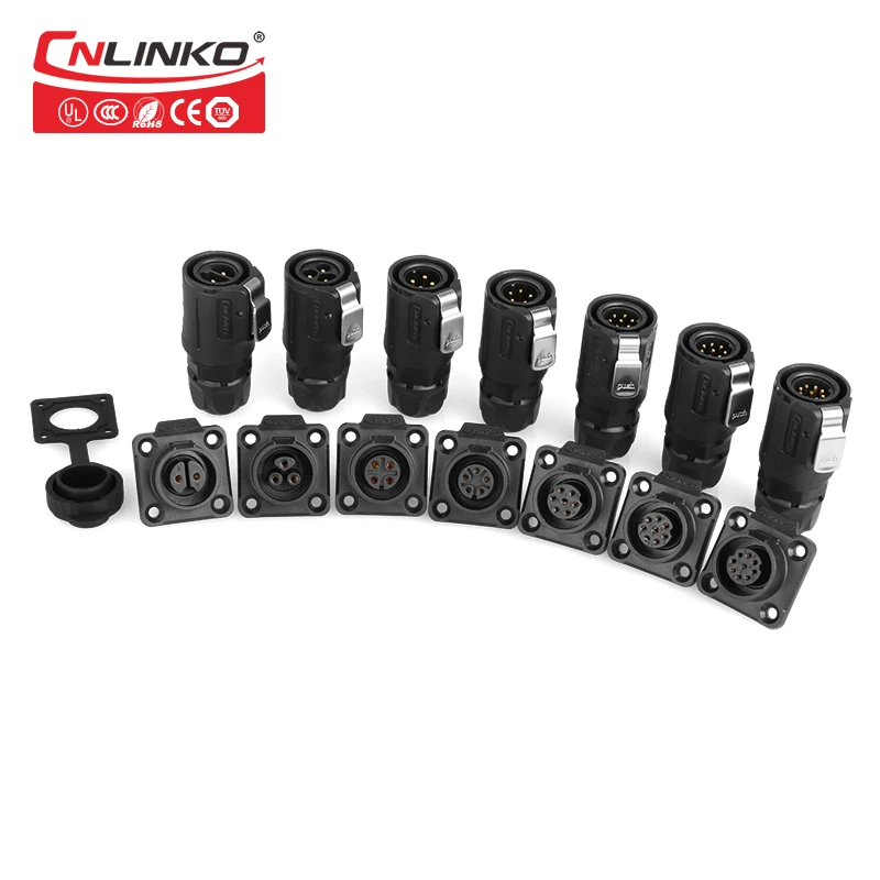 

Cnlinko Multi-core 2 3 4 5 9 Pin M16 Series Plastic DC Volt 5-10A Waterproof Power Connector For Household Industrial Equipment