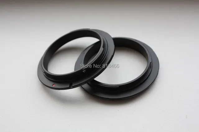 New black Aluminum 49mm Macro Reverse Adapter Ring For Sony