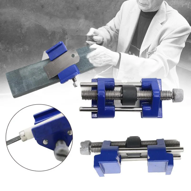 

New 100mm Wood Chisel & Plane Iron Planers Honing Guide Sharpening Blades Tool For Adjust Blade Angle