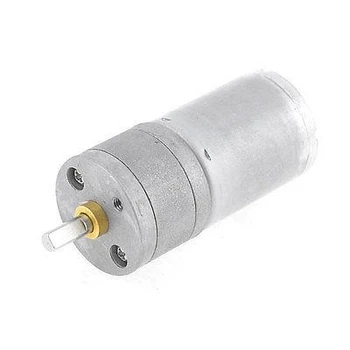 

1200RPM Output Speed 4mm Shaft Dia Electric Gearbox Geared Motor 12VDC JGA25-370