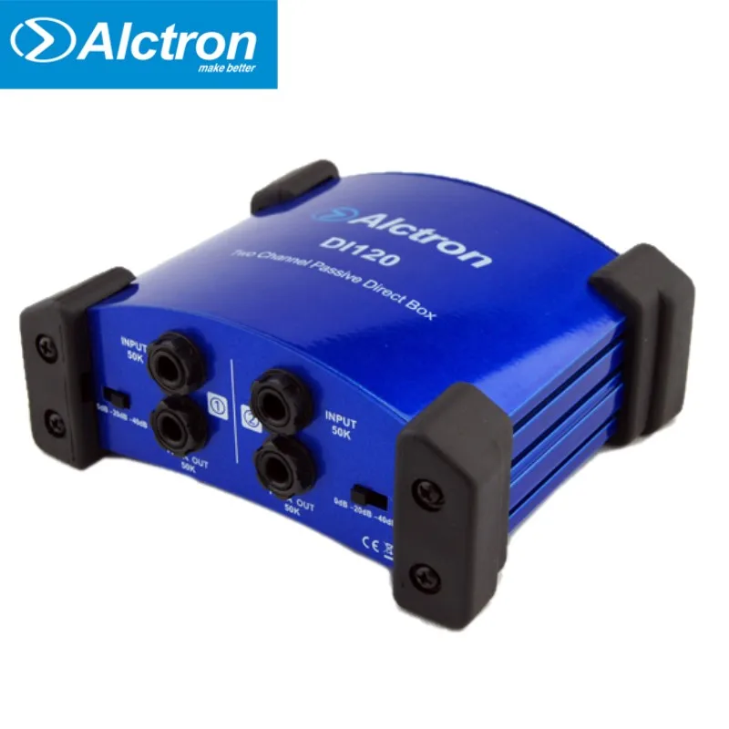 Alctron DI120 пассивный DI бокс используемый для записи гитары и сценических