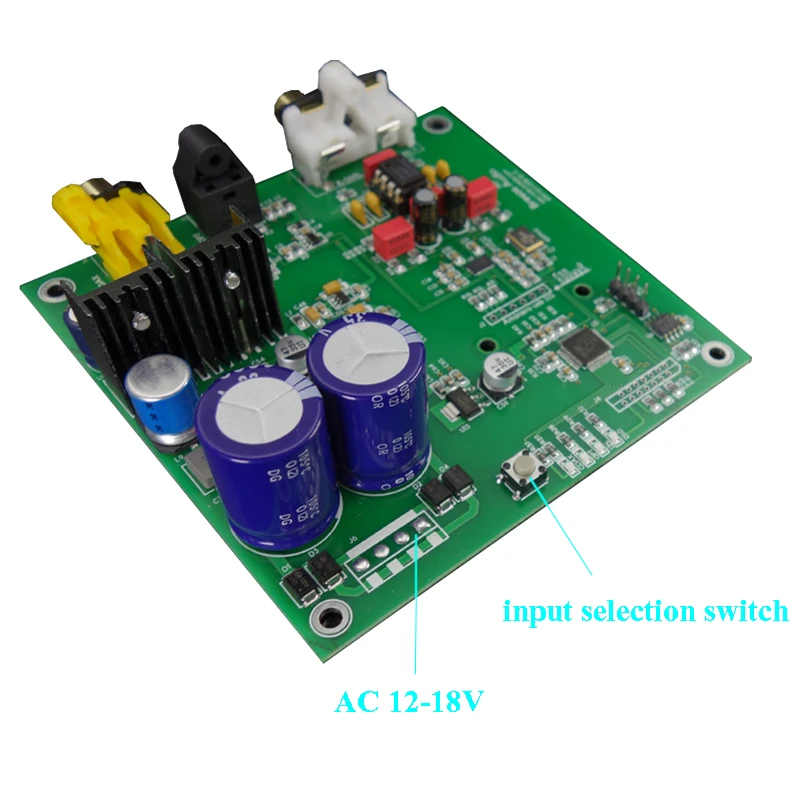 HIFI колледж WL68 ES9038Q2M I2S DSD Fiber Coaxial Вход Плата декодера ЦАП Поддержка DSD|ЦАП| |