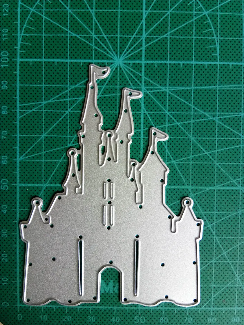 Ufurty замок, домик-рамка для резки металла DIY вырезанная Крафтовая окраска Скрапбукинг для DIY Alubm фото карты разрезы украшения