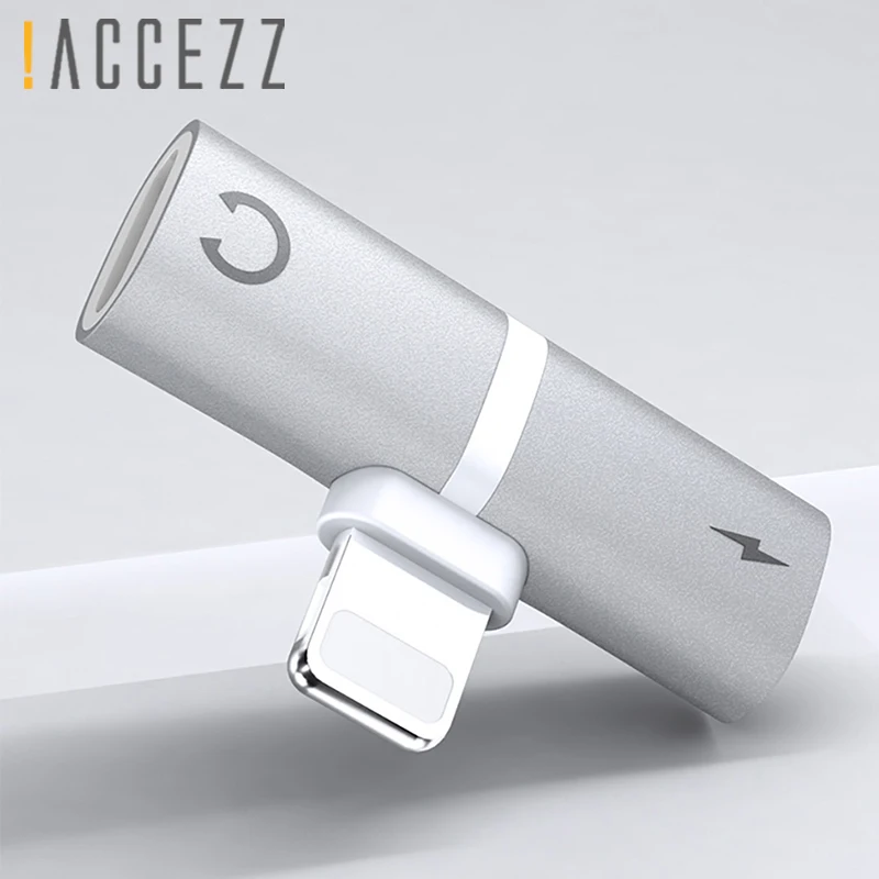 ! Переходник ACCEZZ 2 в 1 для Apple iphone 7 8 Plus X XS MAX XR сплиттер аудио конвертер поддержка