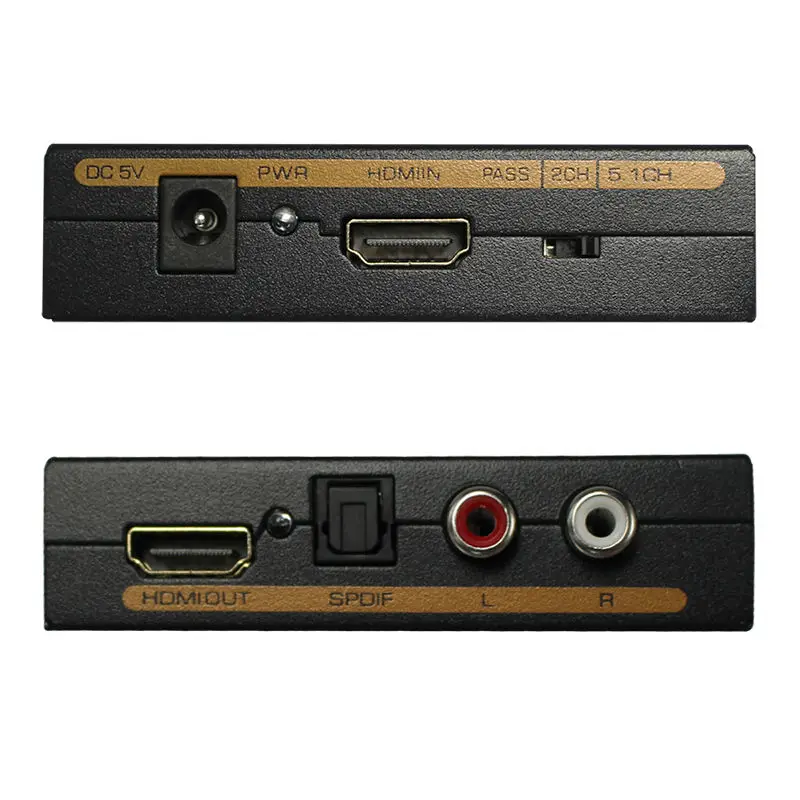 1 шт. HDMI + SPDIF RCA L/R аудио экстрактор преобразователь в оптический сплиттер|Кабели
