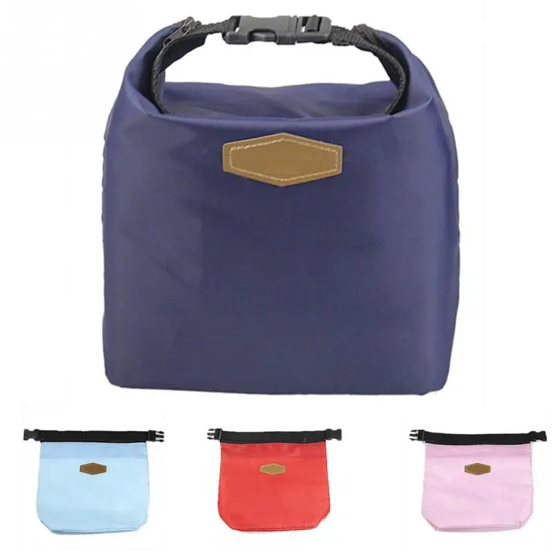 

2019 New Portable Lunch Bag Oxford Foldable Lunch Box for Women Cooler Fresh Fruit Carry Waterproof Student Kids Lunch Container