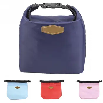 

New Portable Lunch Bag Oxford Foldable Lunch Box for Women Cooler Fresh Fruit Carry Waterproof Student Kids Lunch Container
