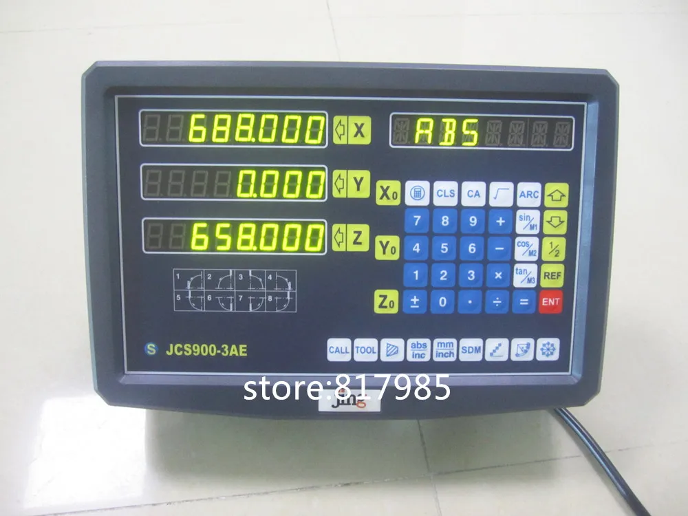 

3 Axis digital readout DRO display for linear encoder lathe and milling machine