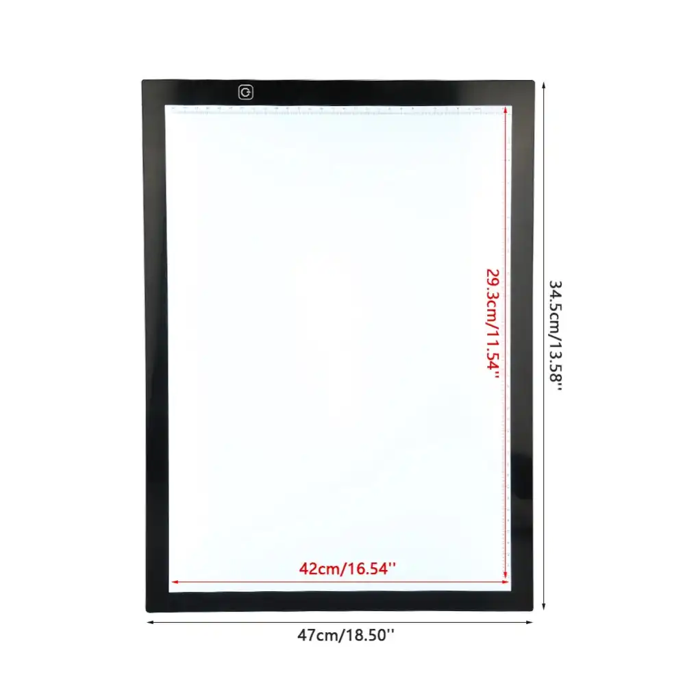 A3 Digital-Tracing Zeichentabletts Brett Pad LED K/ünstler Stencil Vorstand Light Box