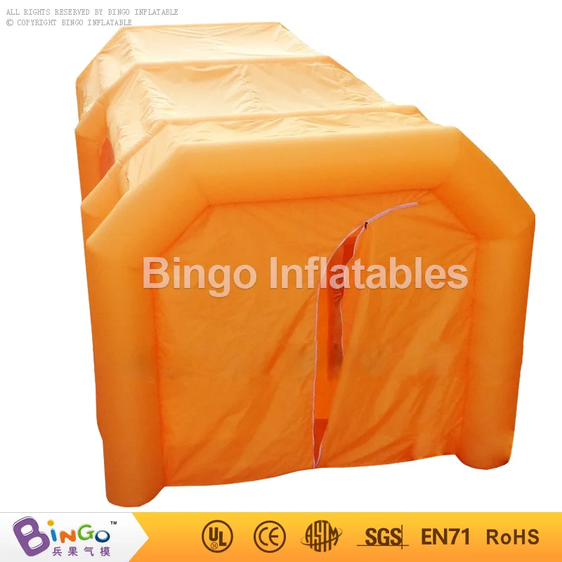  Portable 6X3X2.5M Orange inflatable spray paint booth 2018 hot sale inflatable car painting cabine 