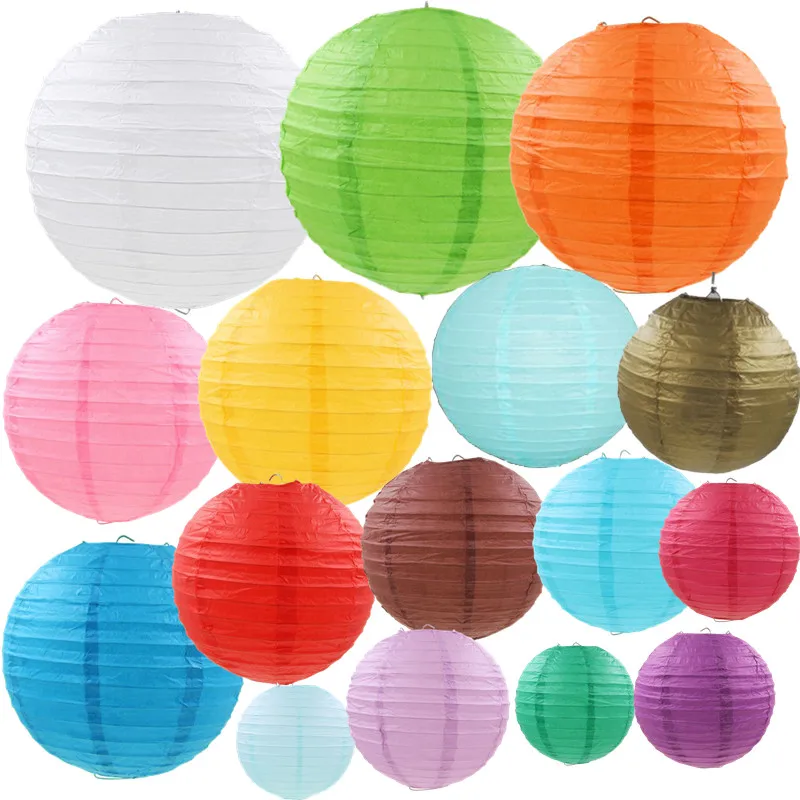 10 шт. Круглые Китайские бумажные фонари 15 см 20 25 30 35 40 см|crafts diy|craft wholesalecraft gift |