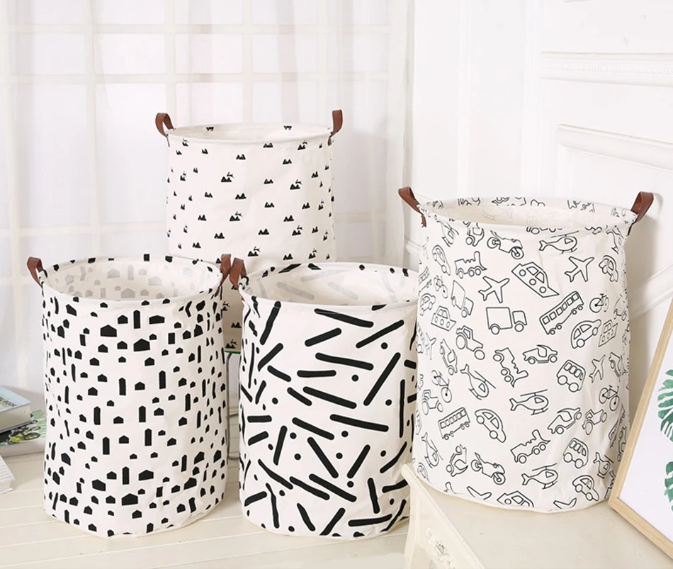 30MICCK New Version Waterproof Storage Laundry Basket Clothes Barrel Folding Clothes Toys Multifunction Storage Basket Organizer