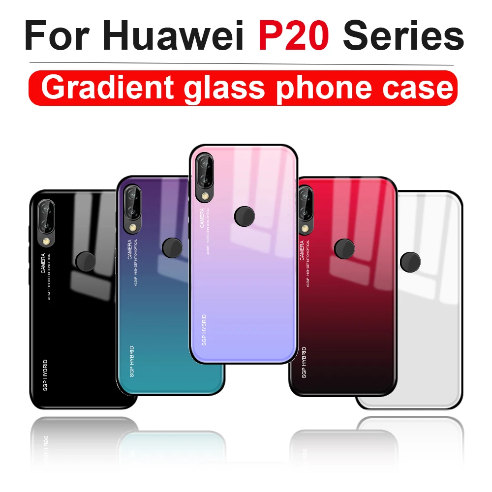 

Case On P20 pro lite for huawei p20 pro p20lite p20pro p 20 lite pro Cover Coque back tempered Glass shell 20lite 20pro bumper