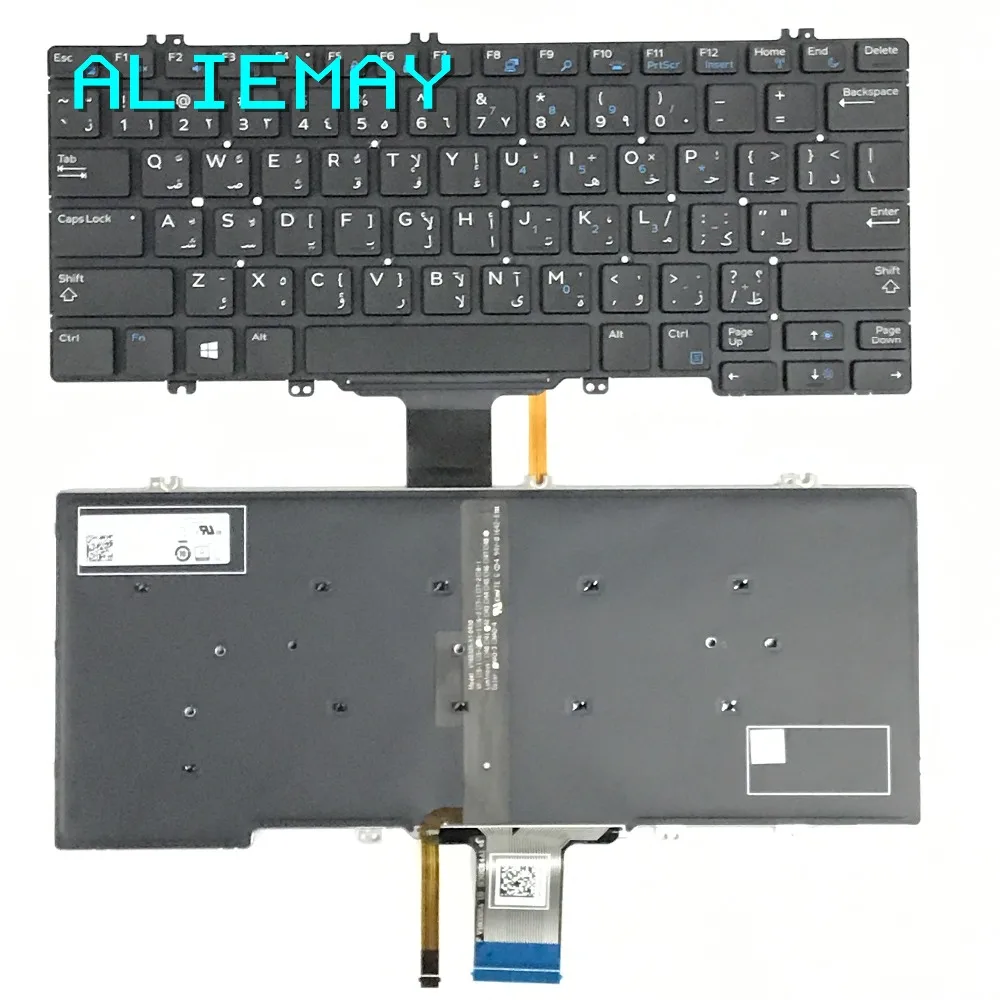 

Brand new original laptop backlight AR Arab keyboard for DELL LAITITUDE E7280 7290 5280 5290 5289 backlit AR keyboard