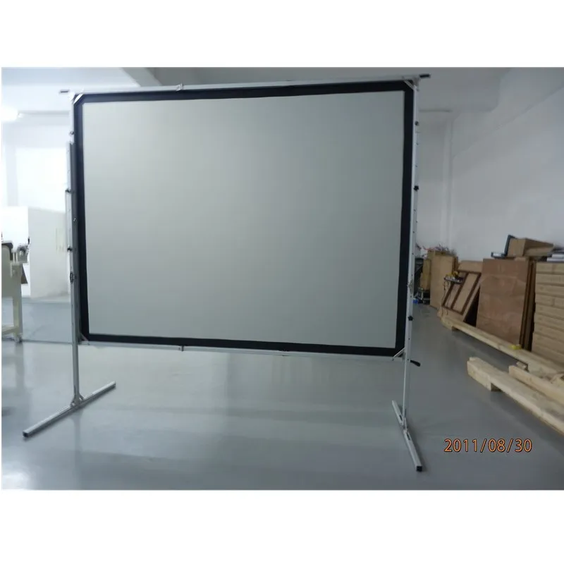 

Front Projector Screen 4K Portable Indoor/Outdoor Movie Theater Fast-Folding Projector Screen with Stand Legs HD 16:9 format