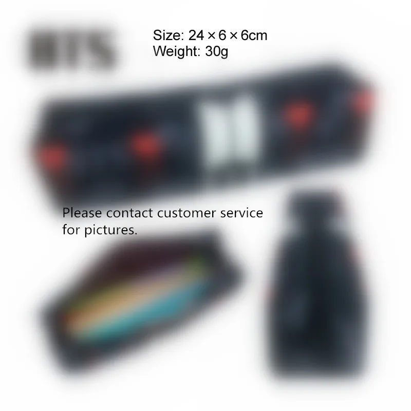 

1Pcs Cartoon Bangtan Boys RJ COOKY SHOOKY TATA MANG Pencil Bag Pencil Case Box Stationery Pen Bag Office School Student Supplies