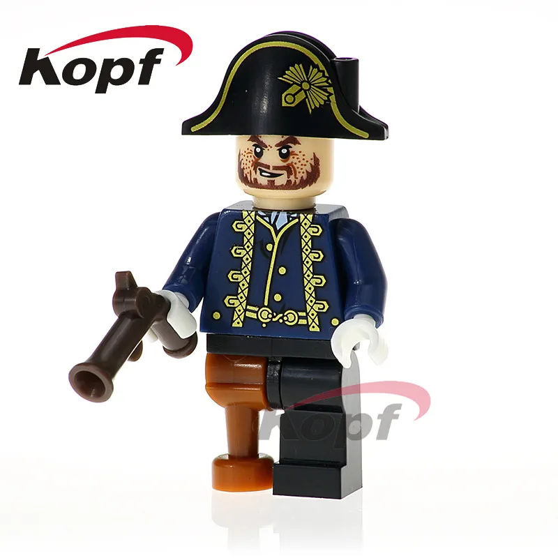 

Single Sale Hector Barbossa Carina Joshamee Gibbs Scurm Pirates of the Caribbean Building Blocks Children Gift Toys Model XH 614