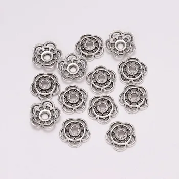 

50pcs/Lot 10mm Bead Caps For Jewelry Making Bead Caps End Receptacle Flower Torus DIY Spaced Apart Jewelry Accessories