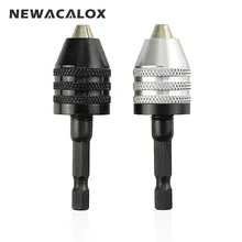 Conversion Tool Drill Keyless Chuck Screwdriver Impact Drive 1/4-Inch Hex Shank Drill Grinder 0.3-6.5mm 2pcs/lot