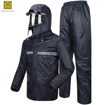 

Motorcycle Rain Suit Fishing Women Bicycle Bike Raincoat Jacket Men Chaqueta Mujer Outdoor Hiking Rain Coat Waterproof WKR114