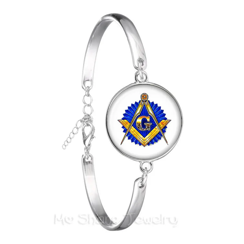 Браслет-цепочка с логотипом Free-mason посеребренный браслет оригинальная деталь для