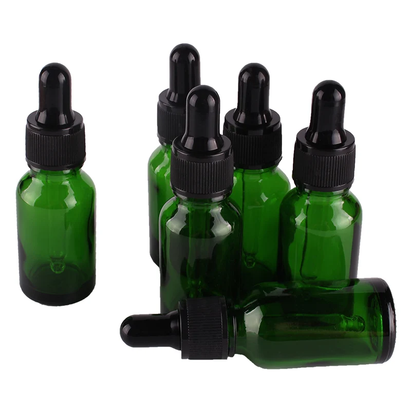 Download 6pcs 15ml Green Glass Dropper Bottles with Pipette Empty Perfumes Bottles Liquid Jars vials-in ...