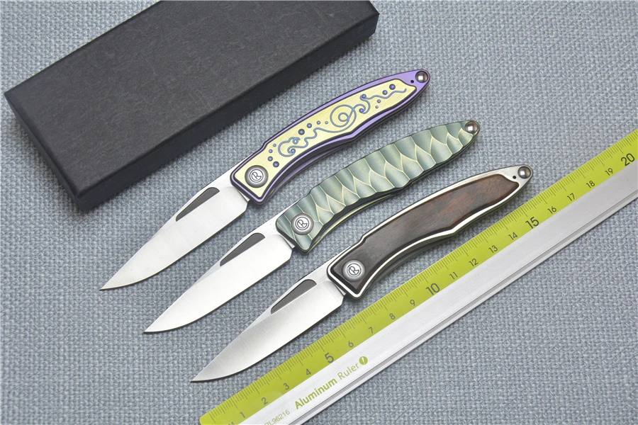 XS OEM version Mnandi m390 blade blade TC4 titanium alloy folding knife copper washer hunting camp survival EDC tool knife XS OEM version Mnandi m390 blade blade TC4 titanium alloy folding knife copper washer hunting camp survival EDC tool knife