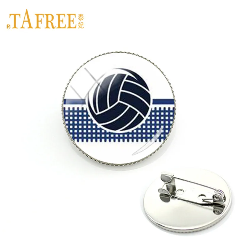 

TAFREE Beach volleyball Brooches Soccer Football Basketball Ball Brooch Pin Badge Sporty Bag Hat Clothes Accessories FQ670
