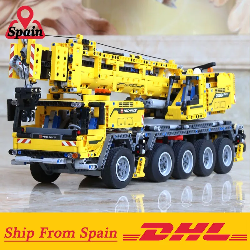 

IN Stock 20004 Technic Motor Power Mobile Crane Mk II Set Building Blocks Bricks Birthday Compatible with Legoings 42009 Toys