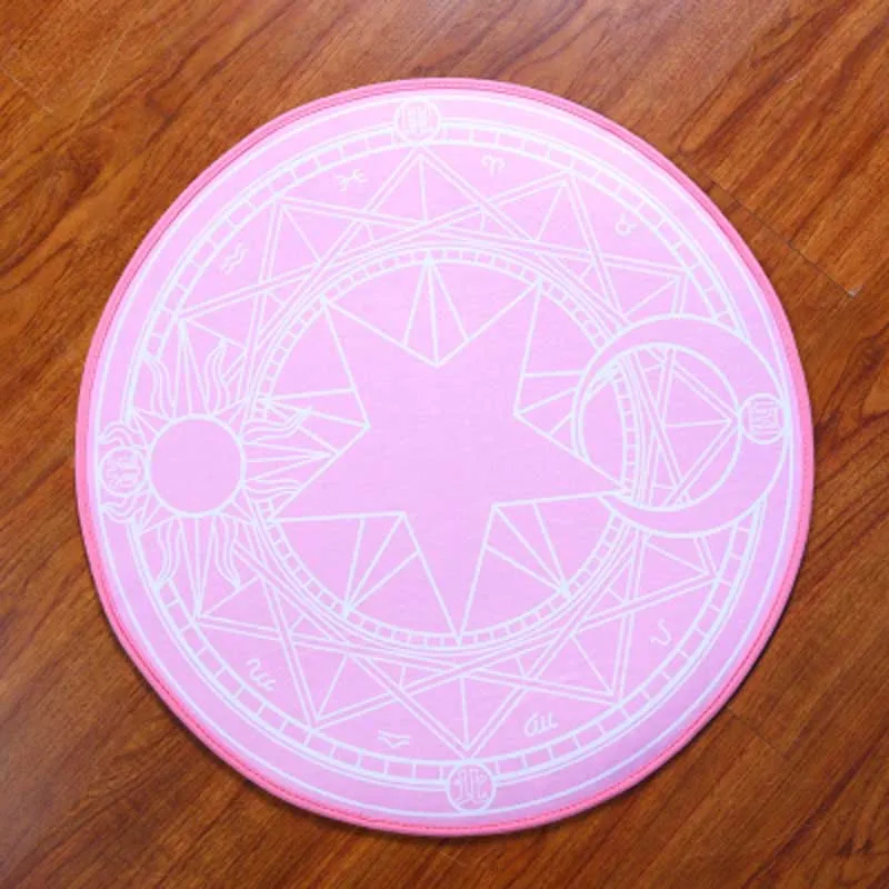 Pink Purple Carpets for Living room 100cm Round Kids Bedroom Carpet Children Cartoon rug Child pad Computer Chair Mats alfombra Pink Purple Carpets for Living room 100cm Round Kids Bedroom Carpet Children Cartoon rug Child pad Computer Chair Mats alfombra