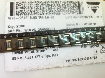 

100% New and original50PCS WSL2512R0500FEA 2512 R05F 1% 1W Alloy resistance