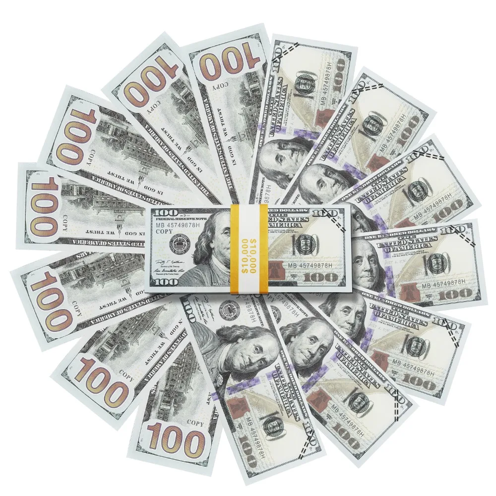 Prop Money That Looks Real Movie Fake Money Full Print 2 Sided 100 - prop money that looks real movie fake money full print 2 sided 100 dollar bills