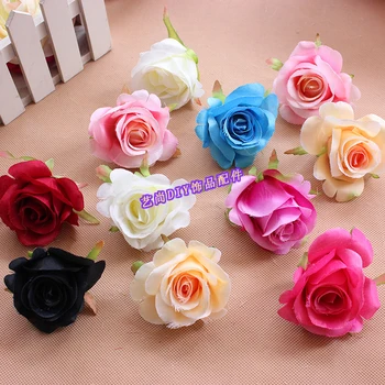 

7CM,10PCS,High Quality Floral Silk Fabric Artificial Roses Heads,Valentine Day Gifts Rose,Table Arrangements For Wedding,Home