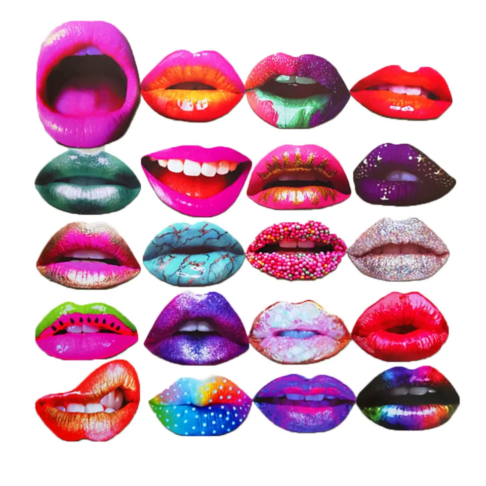  Lip Mouth DIY Photobooth Props (8)