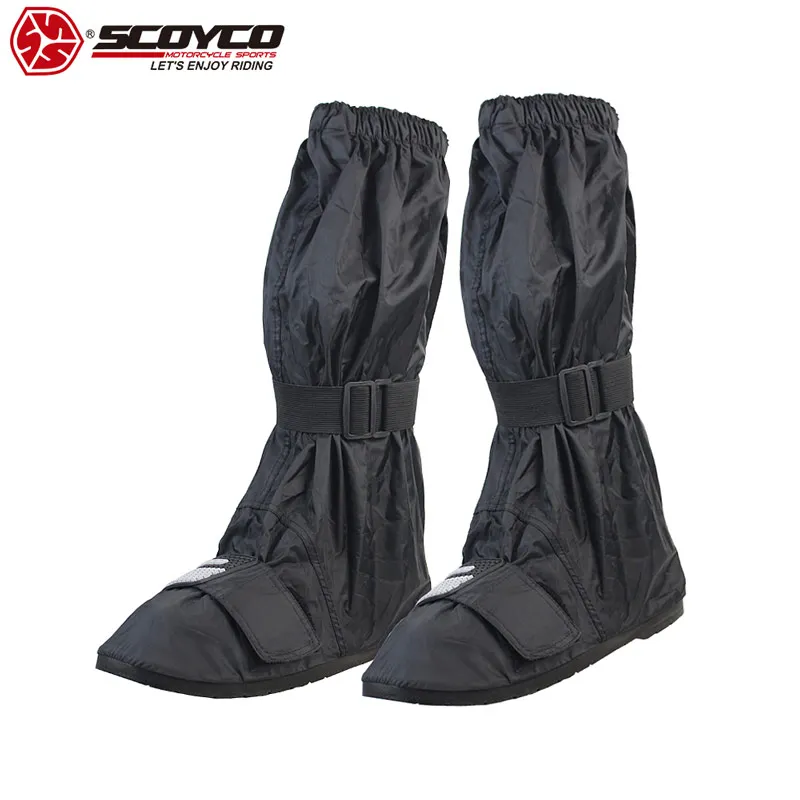 

SCOYCO Motorcycle Rainproof Shoes Cover Anti-skip Reflective Motorcycle Accessories Waterproof Reusable Cycling Shoes Cover RB01