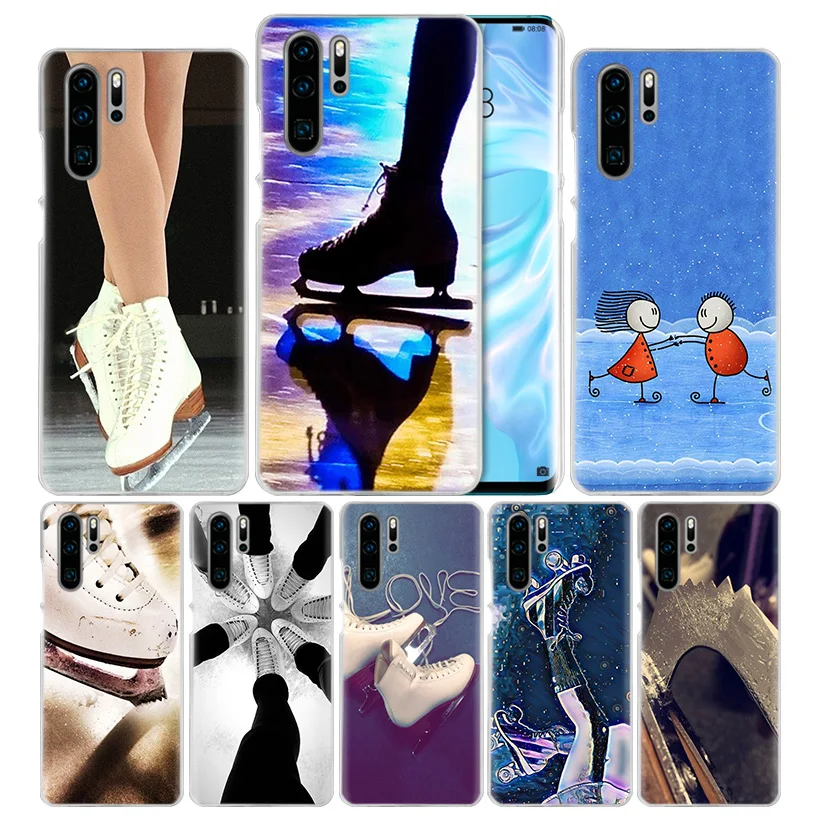 

Ice Skating Sports Case for Huawei P20 P30 P Smart 2019 Nova 4 3i P10 P9 P8 Mate 10 20 lite Pro Mini 2017 Hard PC Phone Cover