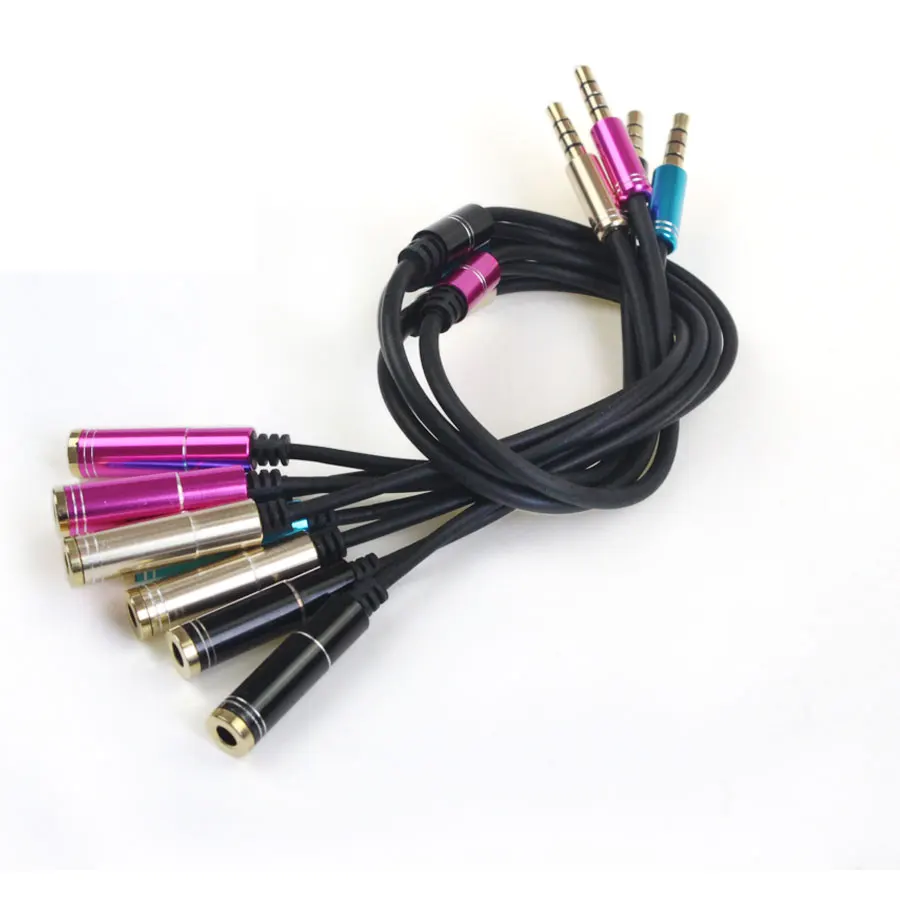 3.5mm Couple Line Headphone Splitter 3.5mm One In Two Headphones Jack