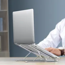 Портативная подставка для ноутбука с регулируемой высотой 6 дюймов, охлаждающая подставка из алюминиевого сплава для lenovo Dell hp Asus Macbook до 15,6 дюймов