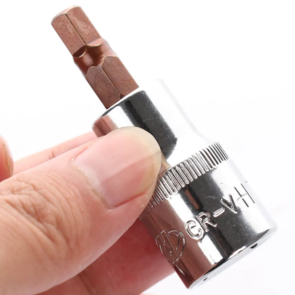

6mm Hexagon Screwdriver Bit Socket 1/2 Inch Drive Socket Precision Equipment Repair Tools Hexagon Screwdriver Bit Socket
