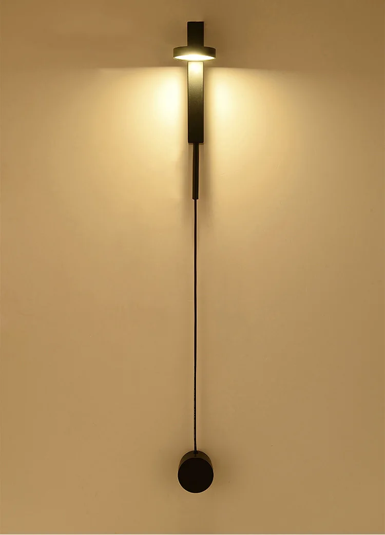 Interruptor de Luz Nordic Moderno Parede Luxo Regulável Simples Sala Estar Corredor Quarto Personalidade Criativa Lâmpada Cabeceira Mod. 130117 6 criativa lâmpada parede cabeceira