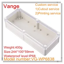 1 шт./лот плесень сделать корпус случаях водонепроницаемый IP68 инструмент из АБС-пластика коробки diy 244*100*59 мм для долго PCB под водой