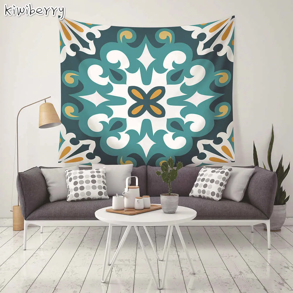 

Indian Mandala Wall Tapestry Cotton Geometric Lotus Flower Printed HippieTapestry Macrame Wall Hanging Boho Decor Beach Carpet