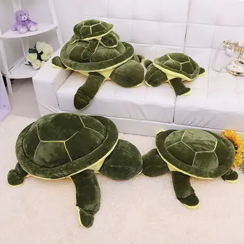 

Turtle Plush Soft Stuffed Animal Doll 25" Green Sea Cushions Toys With PP Cotton Cute Plush Plush Toys Cute Home Decor